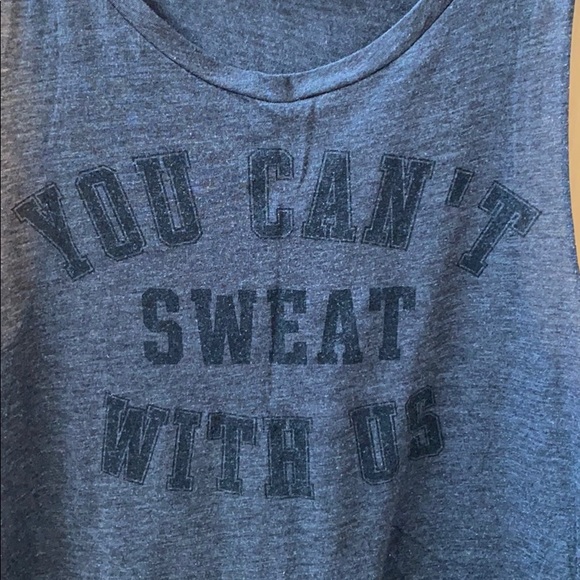“You Can’t Sweat With Us” PINK Tank - Picture 2 of 5